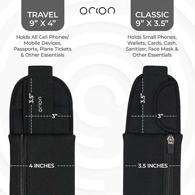 The Belt of Orion Running Belt, No-Bounce Waist Pack, 3 Pockets | Running Belt, No-Bounce Fit, 3 Zippered Pockets, Adjustable, For Running, Workouts & Hiking 9x3.5in - Image 8