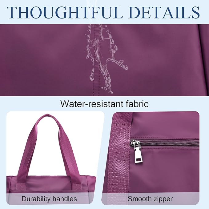 PlasMaller Carry On Travel Duffle Bag Packable Luggage Travel Gear Sports Gym Bags Lightweight Tote Shoulder Pack - Image 5