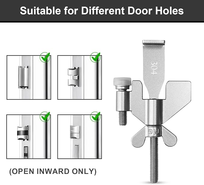 AceMining Portable Door Lock, Hotel Travel Door Lock Security for Home | Hotel Safety Device for Door Security, Portable Lock for Hotel Room, Apartment, College Dorm and Travel - Image 4