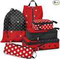 6 Set Travel Packing Cubes for Kids, Cute Compression Bags for Storage Packing with Shoe Bags for Packing In Suitcase, Space Saving Packing Organizers for Luggage Trip and Family Vacation by Unknown