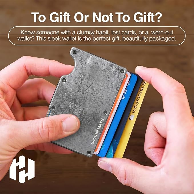 Wallet for Men - Slim RFID Blocking Metal Wallet with Money Clip, Minimalist Front Pocket Credit Card Holder, Small Mens Wallet - Image 5