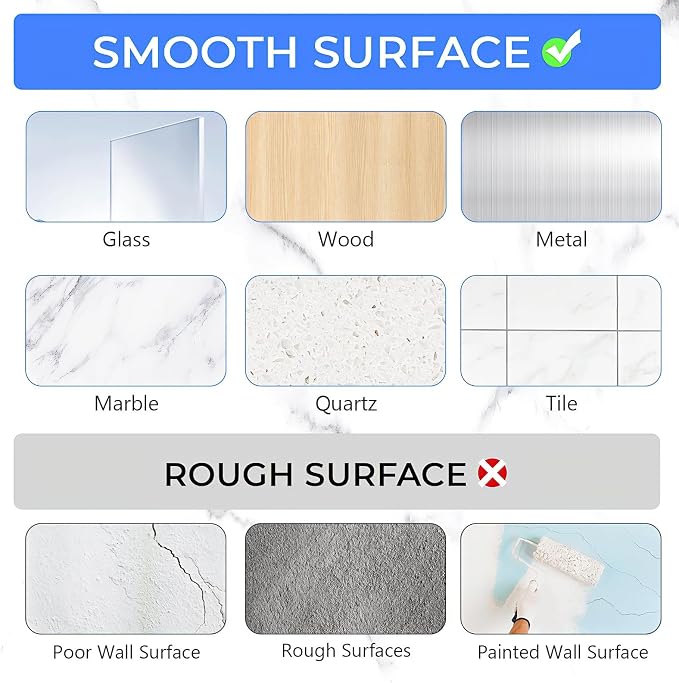 14 Pack Shower Caddy Adhesive Replacement Flat Strips, Heavy Duty Transparent Waterproof Hooks for Bathroom Storage Shelves, No-Drilling Sticky Wall Mount Hooks for Kitchen Organizers - Image 5