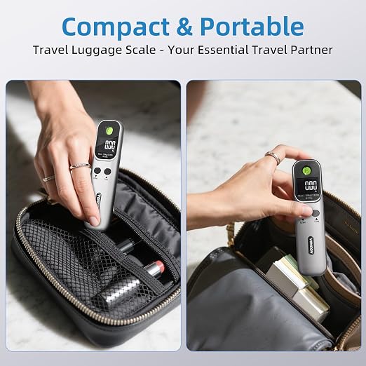 Digital Luggage Scale – 110lb Portable Suitcase Weight Scale with Backlit LCD, Tare Function, Travel Essentials for Airline Luggage, Backpacks, Outdoor Gear and Shipping Packages - Image 6