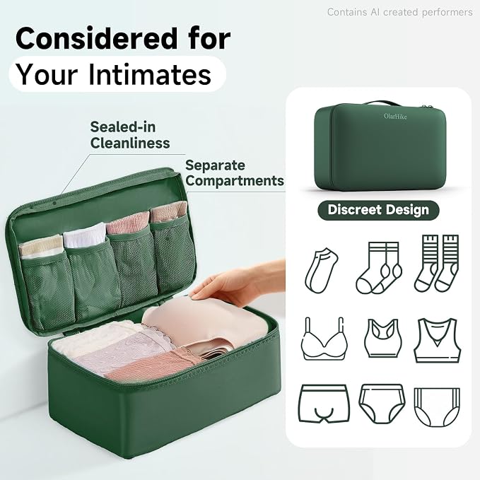 OlarHike 9 Set Packing Cubes for Travel,Gifts for Women Mom,Anti-Tearing Suitcase Organizer,with Over 1000 pcs Mesh Holes,Vacation Essentials & Accessories for Cruise Ship - Image 5