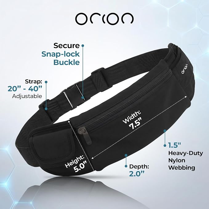 The Belt of Orion Money Belt, Anti-Theft Travel Waist Pack, Slim 9x4in | Money Belt, Anti-Theft Design, Passport & Cash Holder, Slim Fit 9x4in, For Men & Women - Image 7