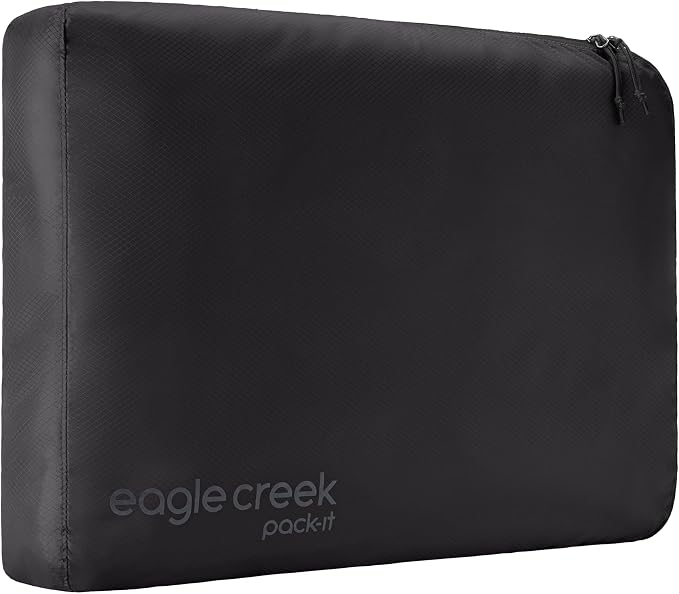Eagle Creek Pack-It Isolate Cube, Large, Black | Clothes Packing Cube for Maximizing Luggage Space, Angled Zippered Opening, Convenient Top Handle, Water-Resistant - Image 2