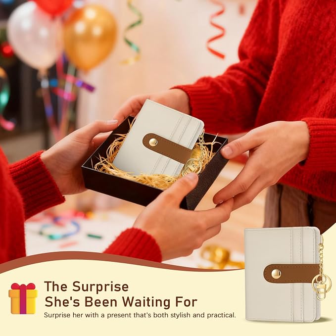 Jogjam Small Ladies Women Wallet, Rfid Slim Thin Compact Credit Card Holder | PU Leather Bifold Cash Zipper Coin Pocket ID Window, for Female Ladies Teen Girls Girly Gifts - Image 7