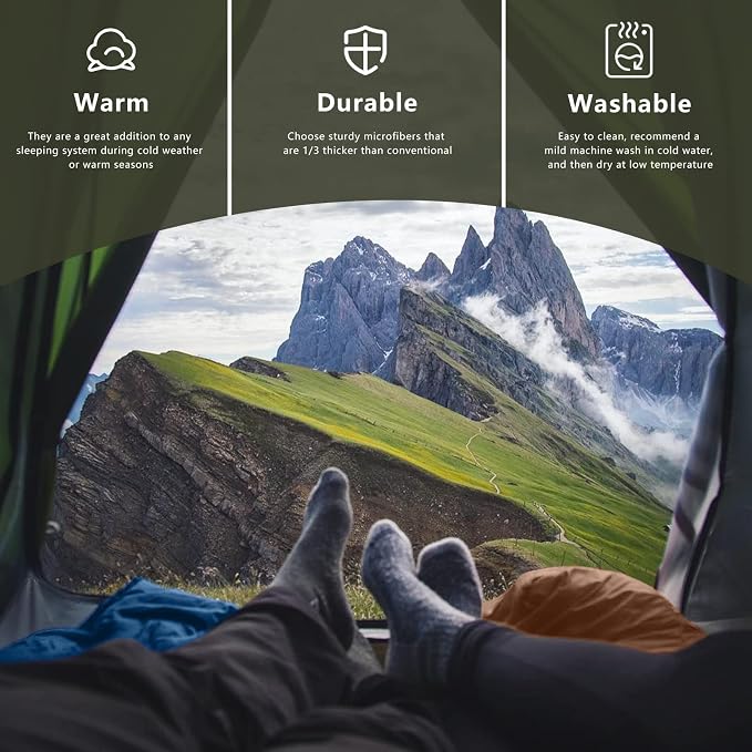 Mini Camping Blanket,Lightweight Puffy Blanket Packable Down Alternative Throw Blanket Waterproof Windproof for Outdoors, Travel, Beach, Airplane, Hiking - Image 6