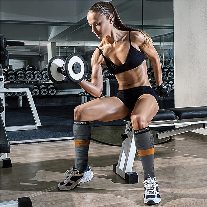 CHARMKING Compression Socks for Women & Men Circulation (3 Pairs) 15-20 mmHg is Best Support for Athletic Running Cycling - Image 4