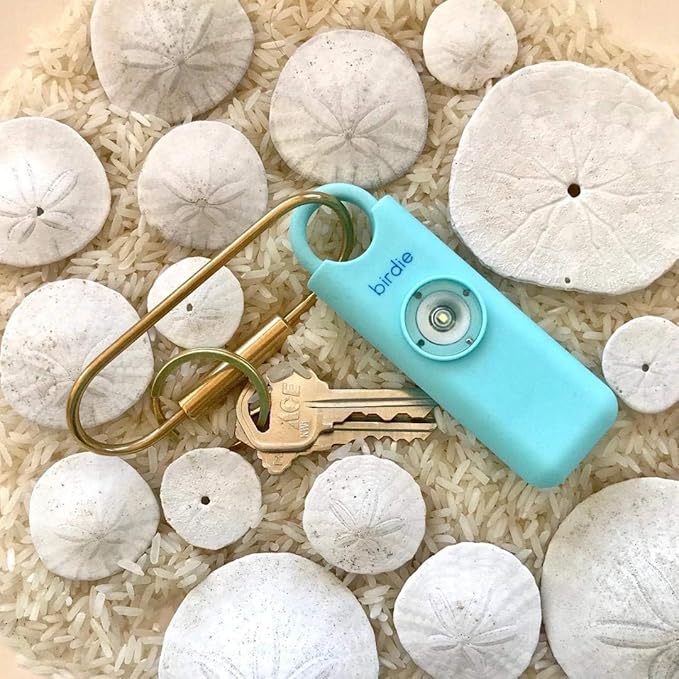 She’s Birdie–The Original Personal Safety Alarm for Women by Women–Loud Siren, Strobe Light and Key Chain in a Variety of Colors (Metallic Silver) - Image 6
