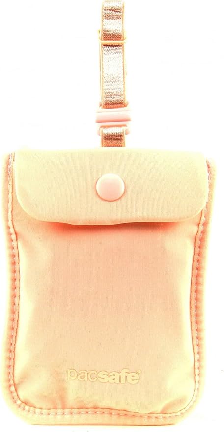 Pacsafe Coversafe S25 Hidden Undercover Travel Bra Pouch for Women (Washable) - Stash up to 6 Credit Cards plus Money and Key with Adjustable, Elastic Strap; Suitable for all Bra Sizes (Orchid Pink) - Image 4