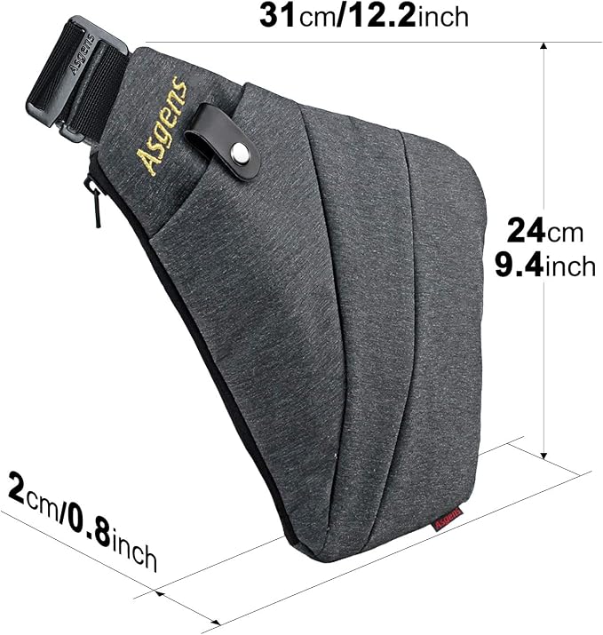 CCW Crossbody Sling Bag Multi-Purpose Anti-Thief Conceal Carry Bag for Men and Women Range, Travel, Outdoor - Image 4