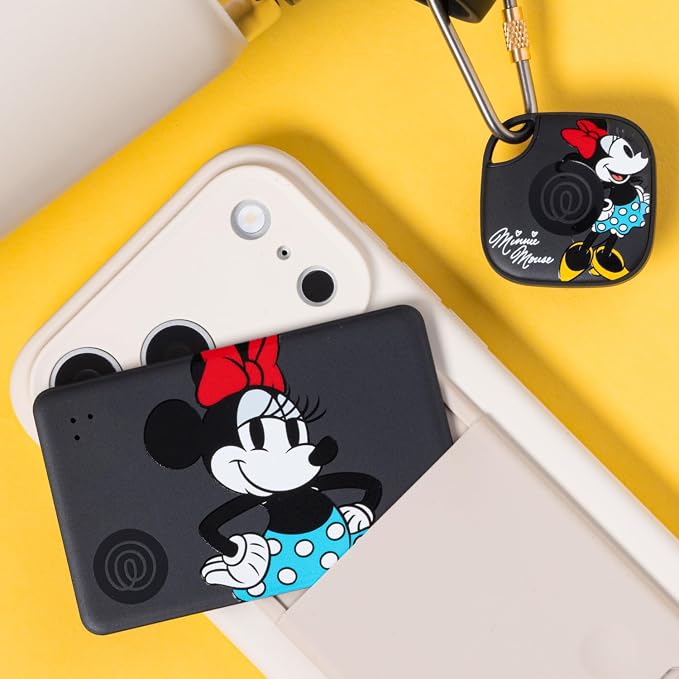 Life360 Tile Starter Pack - Minnie Mouse - Bluetooth Trackers and Item Finders for Keys, Wallets & More. Both iOS and Android Compatible. Phone Finder. 2-Pack (Black Mate/Slim) - Image 2
