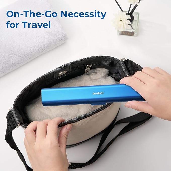 Aluminum Toothbrush Travel Case, Portable Travel Toothbrush Holder, Durable Manual Toothbrush Box Container for Traveling, Bathroom, Camping, Business Trip-Blue - Image 4