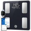 GE Smart Scale for Body Weight BMI Body Fat, Digital Bluetooth Scale 400lb | 13 Body Composition Monitor Health Analyzer for Home Gym, Accurate Bathroom Scale, App Sync Weighing Capacity Black 11inch by Unknown