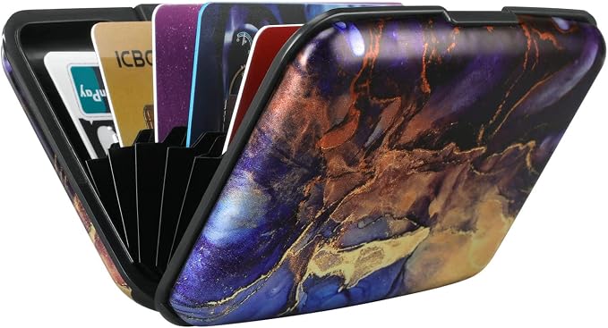 RFID Aluminum Wallet Credit Card Protector Case Holder for Men Women | Mini RFID Aluminum Wallet Credit Cards Holder Business Card Case Metal ID Case for Men Women - Image 6