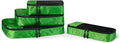 Amazon Essentials 4-Piece Packing Cubes Travel Accessories Set, Luggage Organizer with Double Zipper, Mesh Top, Space-Saving for Suitcases, Small/Medium/Large/Slim, Green (Previously Amazon Basics) by AmazonEssentials