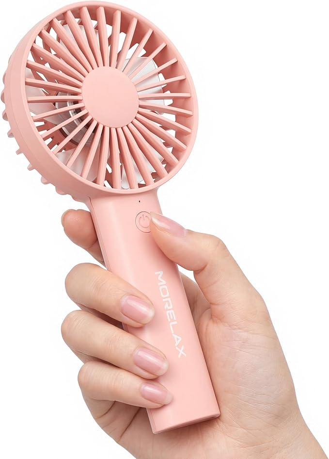 Jancane Handheld Fan, Portable Fan, 4000mAh Rechargeable Personal Fan, 10H Battery, Strong Wind, Small & Powerful, Cute Design for Travel, Makeup, Girls Women Summer Travel Essential Gift - Image 2