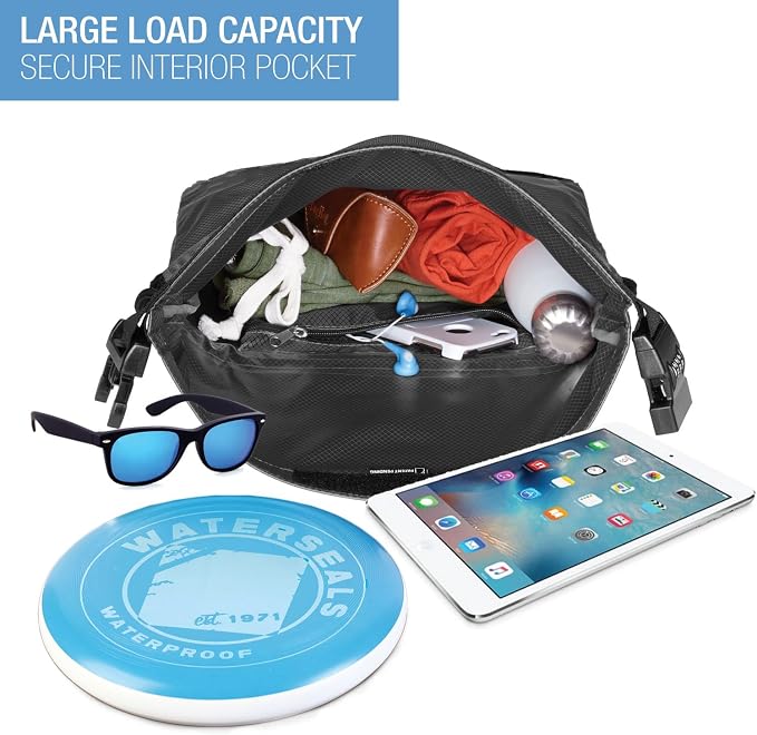 Lewis N. Clark WaterSeals Locking Backpack | Waterproof Bag | Anti-Theft Combination Lock | For Men & Women | Gray - Image 2