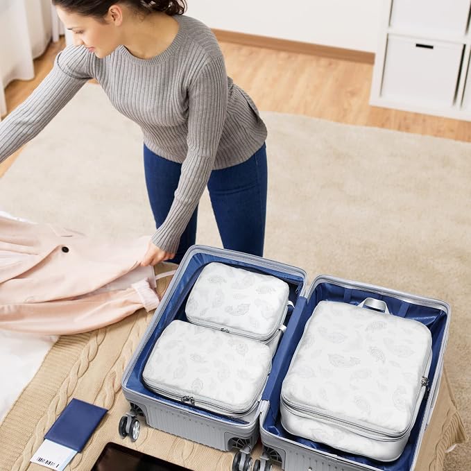 Cambond Compression Packing Cubes for Travel - Luggage Suitcase Organizer | Compression Zip Design for Space-saving, Expandable, Lightweight, Keep Clothes Sorted, Luggage Space Tidy, Carry on Pack Fast - Image 9