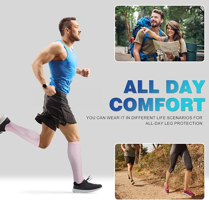 cerpite Compression Socks for Women & Men Circulation 8 Pairs Compression Socks 20-30 mmhg Best for Running,Nurse,Travel - Image 3