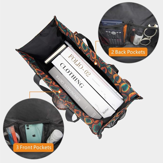 TOPDesign Utility Water Resistant Tote Bag with 13 Pockets, Top Zipper Closure & Thick Bottom Support, for Working Women - Image 4
