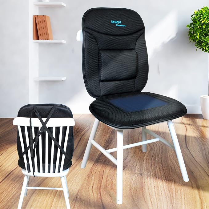 Truck Seat Cushion – Gel Memory Foam Seat Pad with Lumbar & Back Support, for Office Chair, Car & Semi-Truck, Pain Relief & All-Day Comfort - Image 5