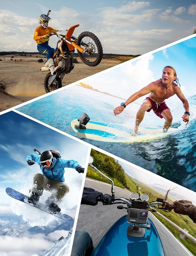 2Pcs Flexible Adhesive Helmet Mount for Insta360 X5 for GoPro Hero | 3M strong adhesive mount,motorcycle mount for Osmo action camera,head base kit for insta360 accessories,bike outdoor shooting - Image 6