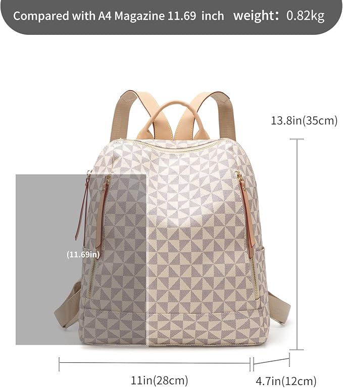 Womens Backpack Purse Leather Anti-theft Large Fashion Designer Travel Backpack Bag Men's Backpack Shoulder Bags - Image 3