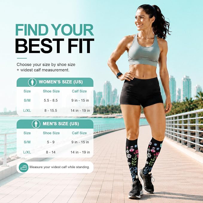 3 Pack Medical Compression Sock-Compression Sock For Women and Men Circulation -Best for Running,Nursing,Athletic Sports - Image 6