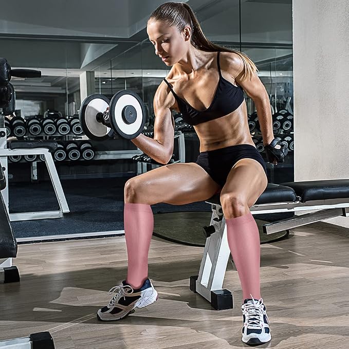 CHARMKING Compression Socks for Women & Men Circulation (3 Pairs) 15-20 mmHg is Best Support for Athletic Running Cycling - Image 4