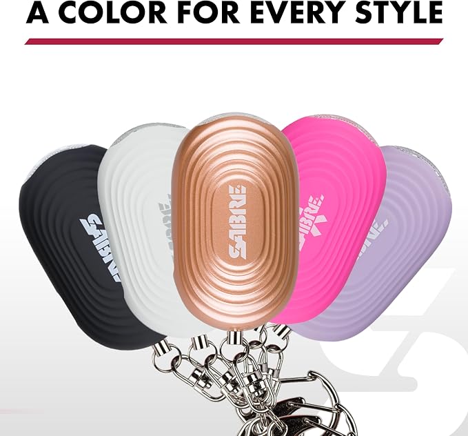 SABRE 2-in-1 Personal Alarm with LED Light, 130dB Personal Safety Siren, Snap Hook for Instant Access, 1,250 Foot (381 Meters) Range, Compact Design for Easy Attachment to Purse, Bag, or Keys - Image 6