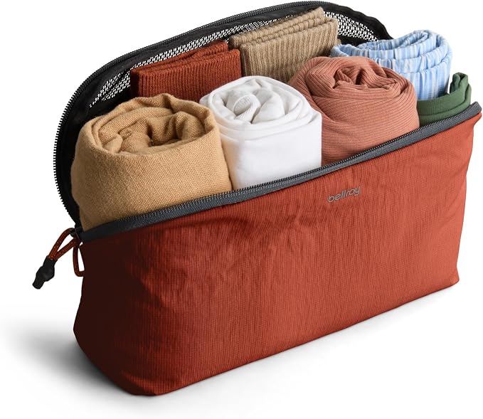 Bellroy Packing Cube, 4L Travel Organizer Pouch - Clay | 4L organizer packing cube with an internal zip pocket and a durable, lightweight design - Image 2