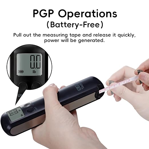 110lb Luggage Scale Battery Free Baggage Scale for Travel Suitcase | Portable Digital Weight Scale with Built in Measuring Tape - Image 2