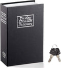 Book Safe with Key Lock – Jssmst Home Dictionary Diversion Safe Lock Box Safe Metal Box, Black Large, SM-BS004BL by Jssmst