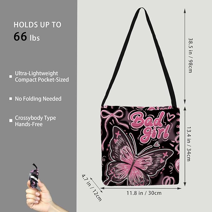 BeeGreen Reusable Grocery Shopping Bag -Travel Tote Bag - Foldable Compact Sturdy Bags - Image 2