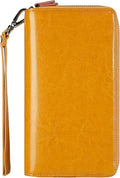 Small Compact Women Wallet RFID Blocking Genuine Leather Bifold Purse with ID Windows by Lavemi