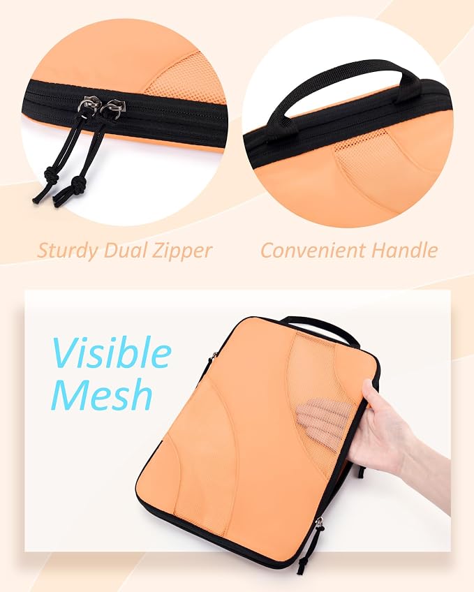 BAGSMART Compression Packing Cubes for Travel | Lightweight suitcase organizers bag set, space-saving double zipper expansion for carry-on luggage & travel organization - Image 6