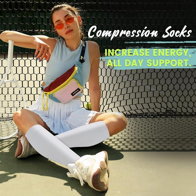 Copper Compression Socks 15-20 mmHg for Men & Women 8 Pairs – Circulation Support for Nurses, Travel, Running, Hiking, Soccer - Image 2
