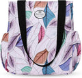 HUA ANGEL Floral Tote Bag - Casual Shoulder Bag Daily Tote Bag with Zipper Gym Travel Shopping Work Handbag for Women by Huaangel