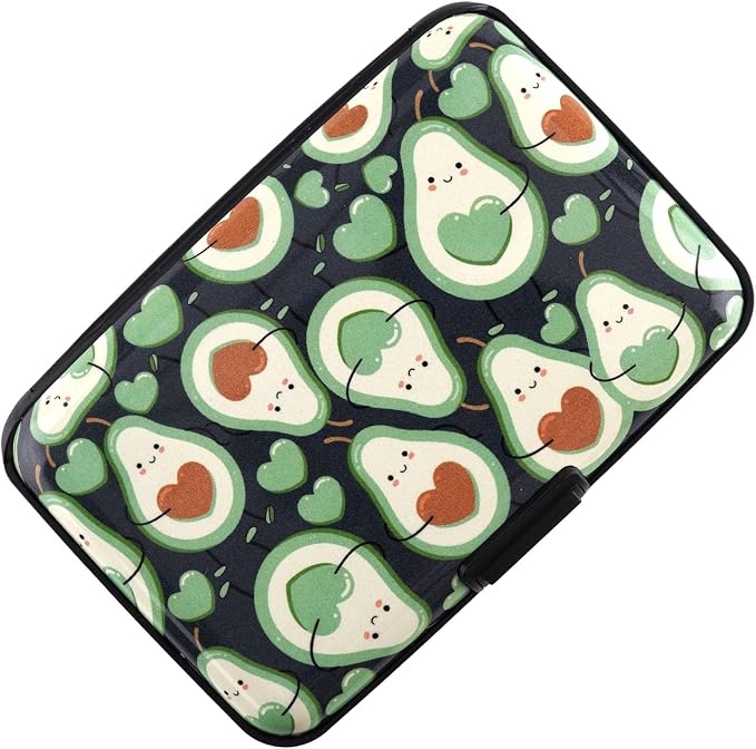 RFID Blocking Credit Card Holder for Men Women - Stylish Travel Wallet - Best protection for Bank Debit, ID, ATM, Cards against Scanning Criminals (avocado) by BOHONG