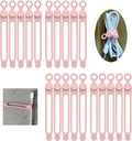UMUST 20Pcs Silicone Cable Ties, Cable Management Cord Organizer Pink | Reusable Cord Ties, Cable Strap Tie for Bundling Electronics Wire,Home Office Travel Essentials Accessories 4.2inch by ELECTRONICACCESSORIES