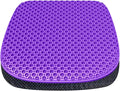 Gel Seat Cushion for Long Sitting Seat Pad For Car Office Chair Wheelchair | Cool & Breathable & Comfortable,Purple Gel Seat Cushion For Car,Chair,Car Seat Cushion Gel Seat Pad For Hip Pain by TONINT