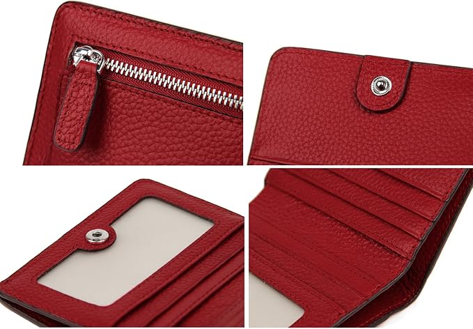 Small Leather Wallet for Women, Ladies Credit Card Holder RFID Blocking Women's Mini Bifold Pocket Purse - Image 7