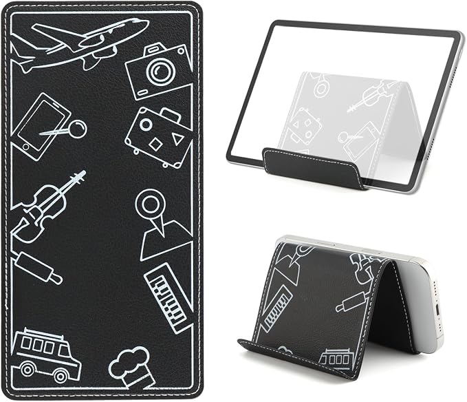 Airplane Phone Holder Flexible Flight Cell Phone Holder and Flexible Tablet Stand Airplane Travel Essential Accessories for Most Smartphones, Tablets(Color:Black) by Ranjaner