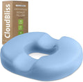 CloudBliss Donut Pillow Stadium Seat Cushion for Tailbone Pain Relief and Hemorrhoids, Memory Foam Seat Chair Cushion, Portable Seat Cushions for Bleachers, Car, Home & Office by CloudBliss