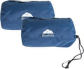 BlueHills Ultra Compact 2 Pack Travel Blanket Pillow Airplane - Navy Blue | Travel Set Blanket/Pillows 70 X56, Matching Pillowcase, Luggage Strap & Carabiner, Compact & Packable, Traveling Essentials by BlueHills