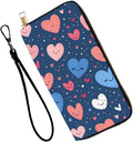 Women's RFID Blocking PU Leather Zip-Around Wallet, Large Capacity Clutch with Phone Holder, Travel Purse & Card Organizer with Removable Wristlet,Love Heart by Unknown