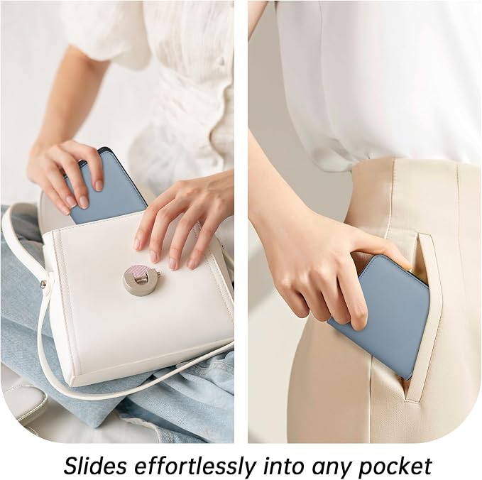 Toughergun Women’s Small Slim Leather Wallet with RFID Protection, Compact Bifold Mini Purse with Clear ID Window - Image 7