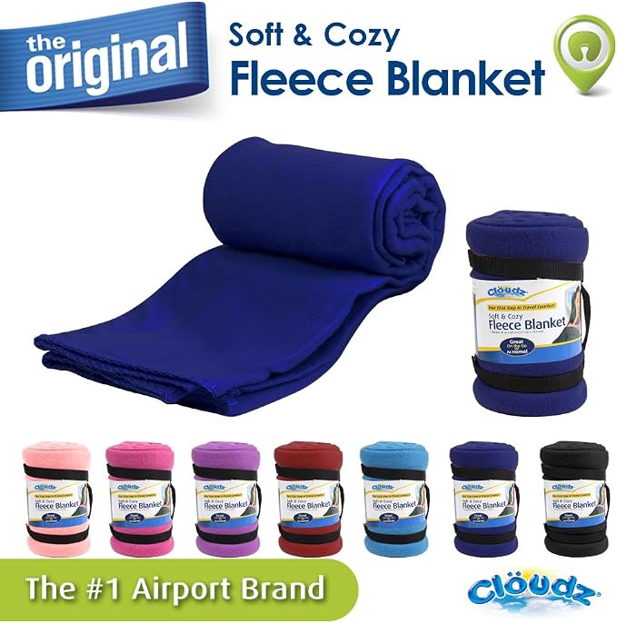 Fleece Travel Blanket - Blue - Image 2